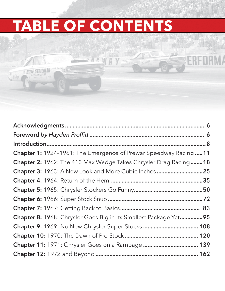 Mopar Factory Drag Cars: Dodge &amp; Plymouth's Quarter-Mile Domination 1962-1972